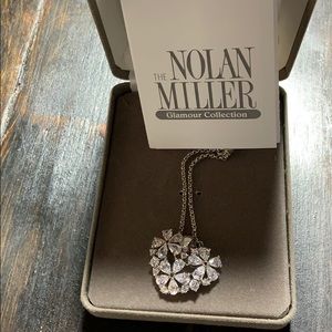 Silver necklace with heart shaped pendant